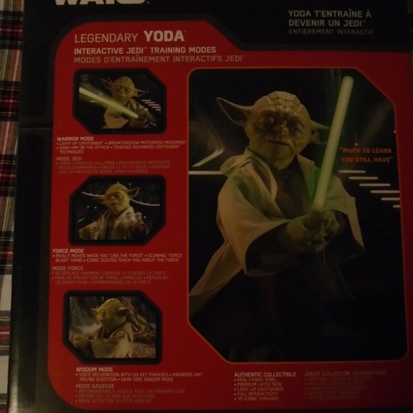 STAR WARS, LEGENDARY YODA, VOICE/ANIMATED ACTION/INTERACTIVE FIGURE. BATTERY OPR - Picture 6 of 8